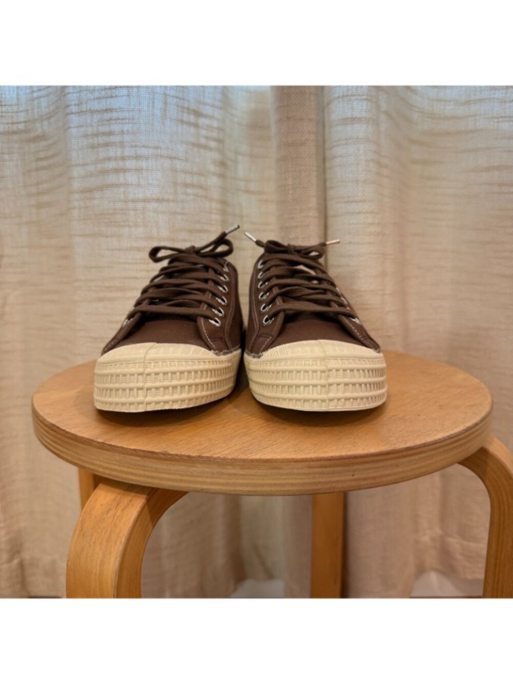Novesta Star Master Contrast Stitch Sneakers in Brown/Beige Size 42 - Picture 10 of 11